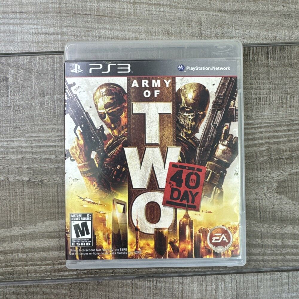 Army of Two: The 40th Day (PlayStation 3, 2010) CIB With Manual Inserts